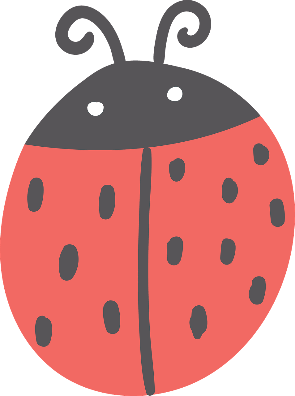 Lady beetle ladybug insect drawing image clipart