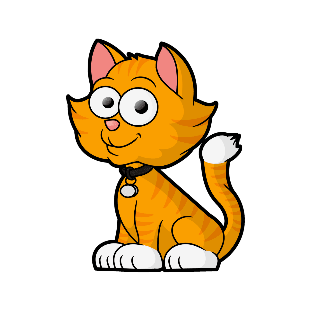 Kitten cat cartoon clipart background