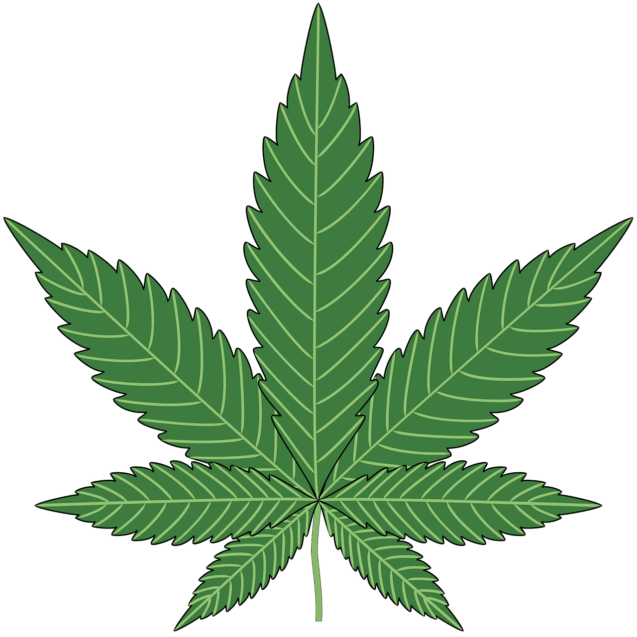 Marijuana leaf weed vector clipart images