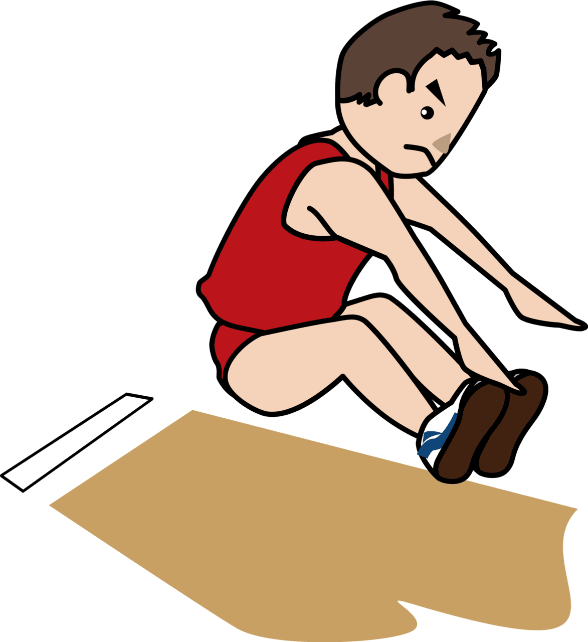 Long jump clipart images