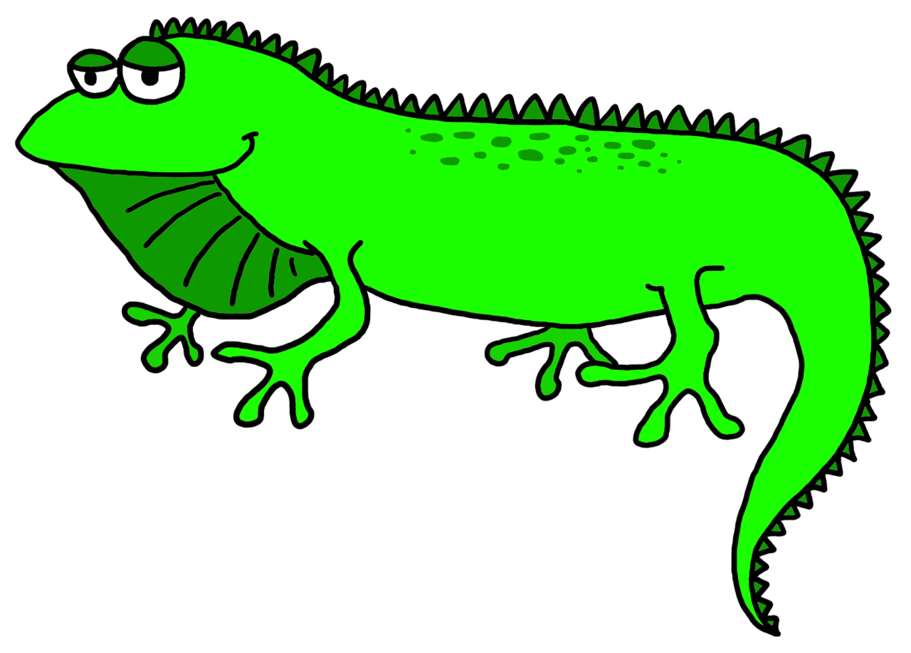 Iguana clipart logo