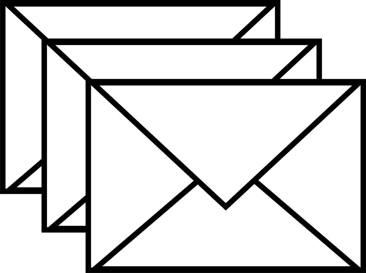 Mailing vector white email clipart