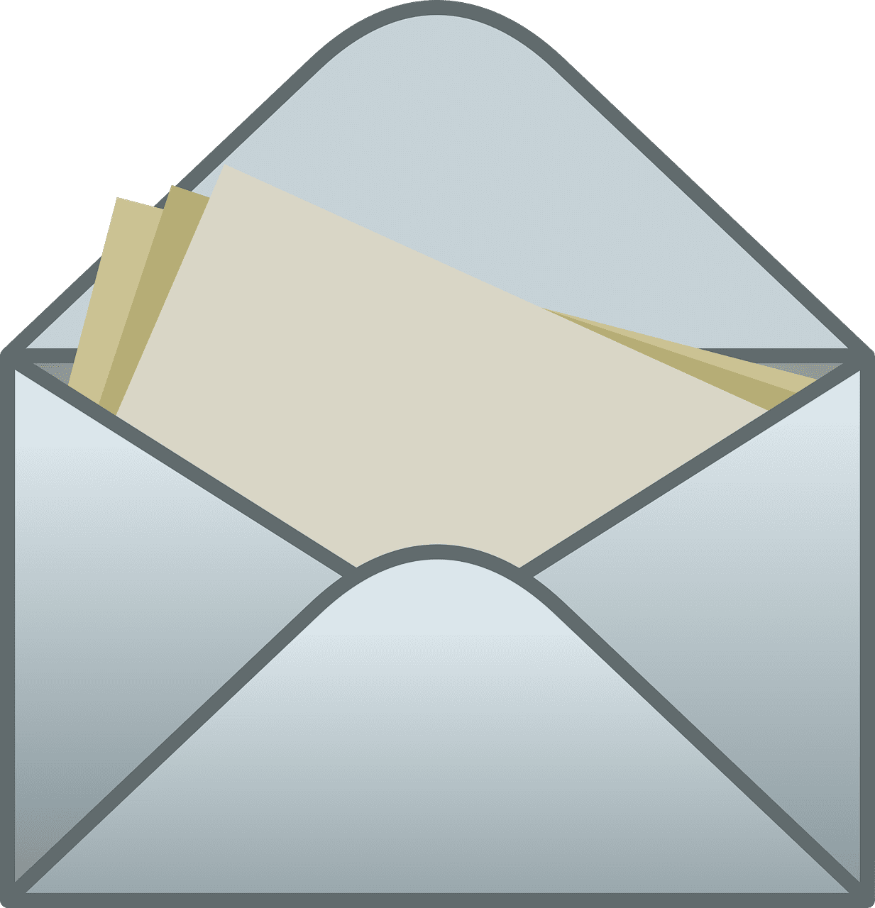 Mailing envelope mail letter vector graphic clipart