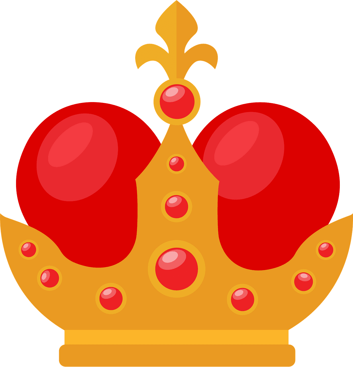 King crown vector clipart images 4