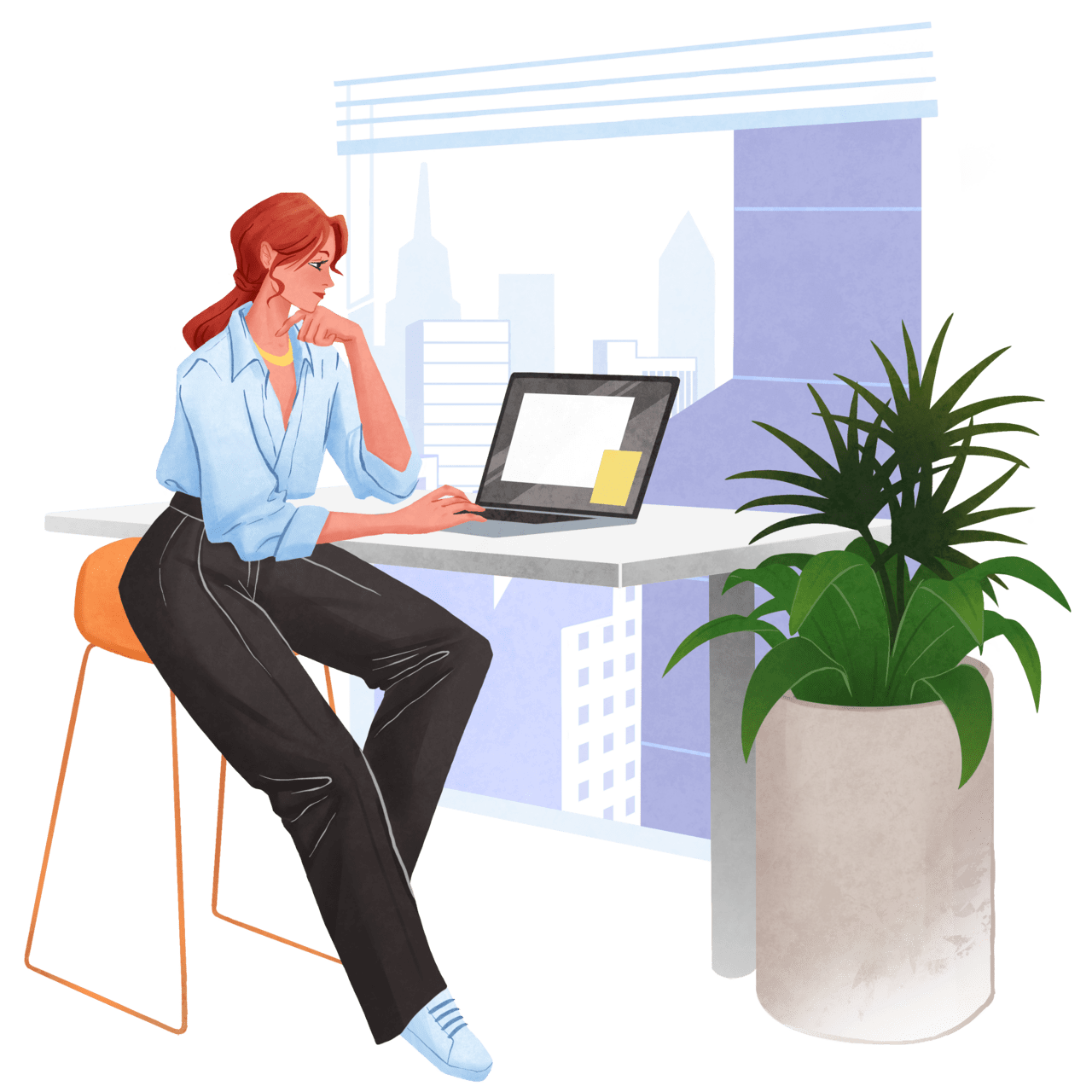 Job woman work office clipart photo