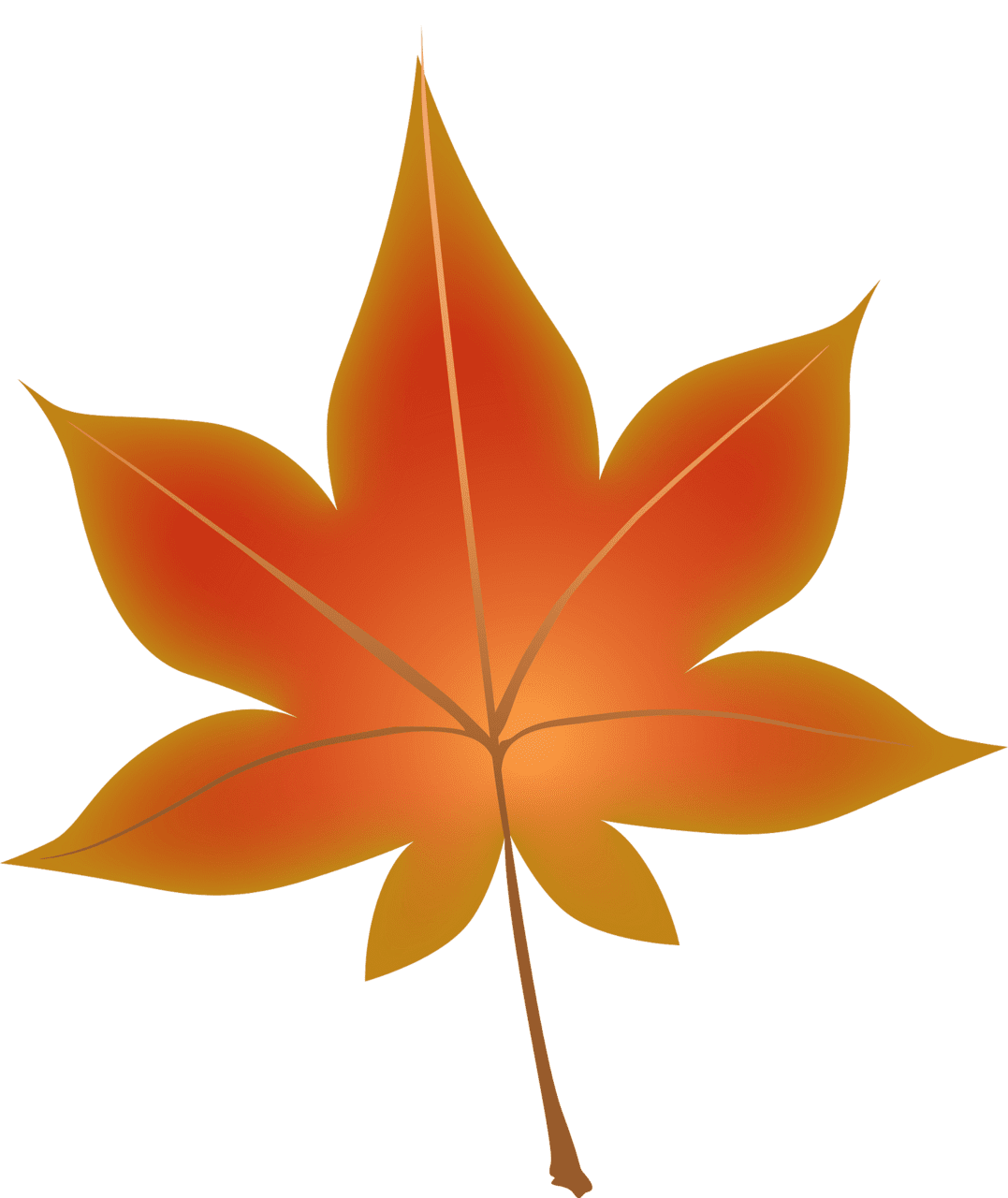 Maple leaf vector clipart images 4