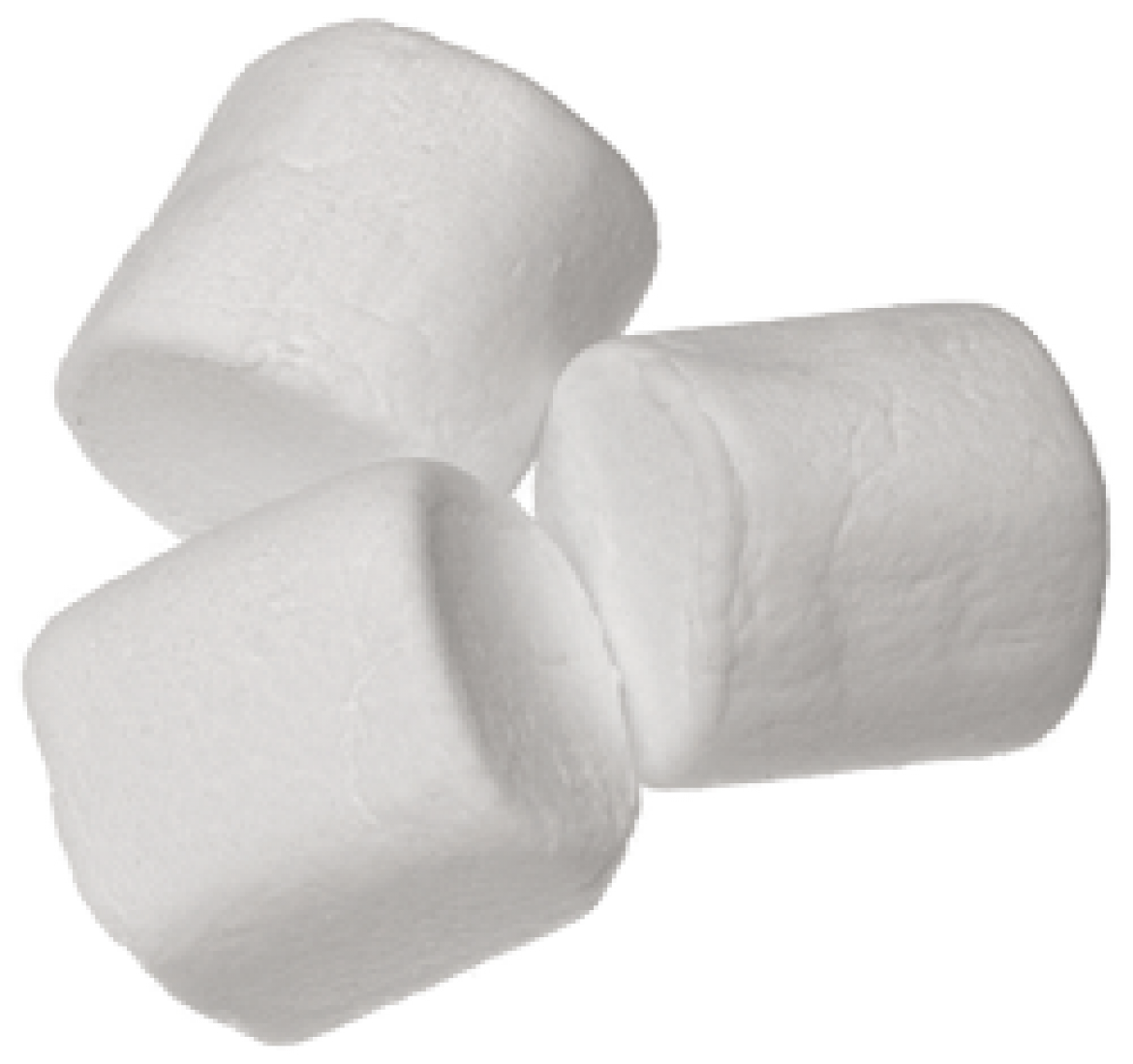 White marshmallow stacked clipart vector