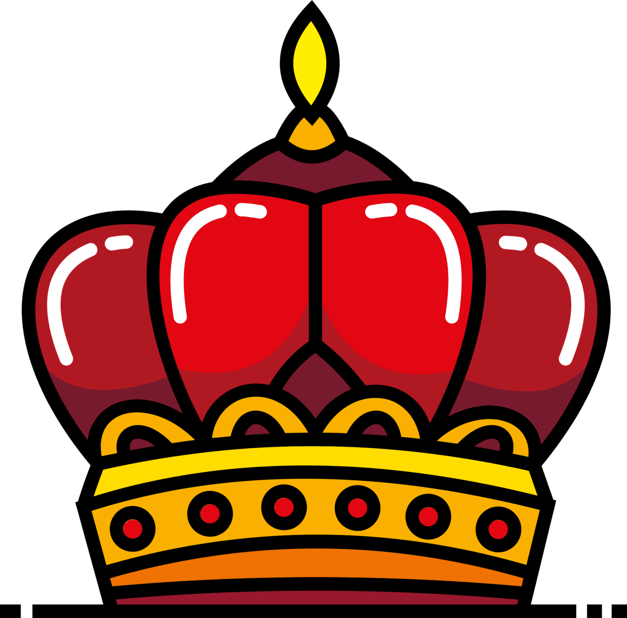 King crown vector clipart images 2