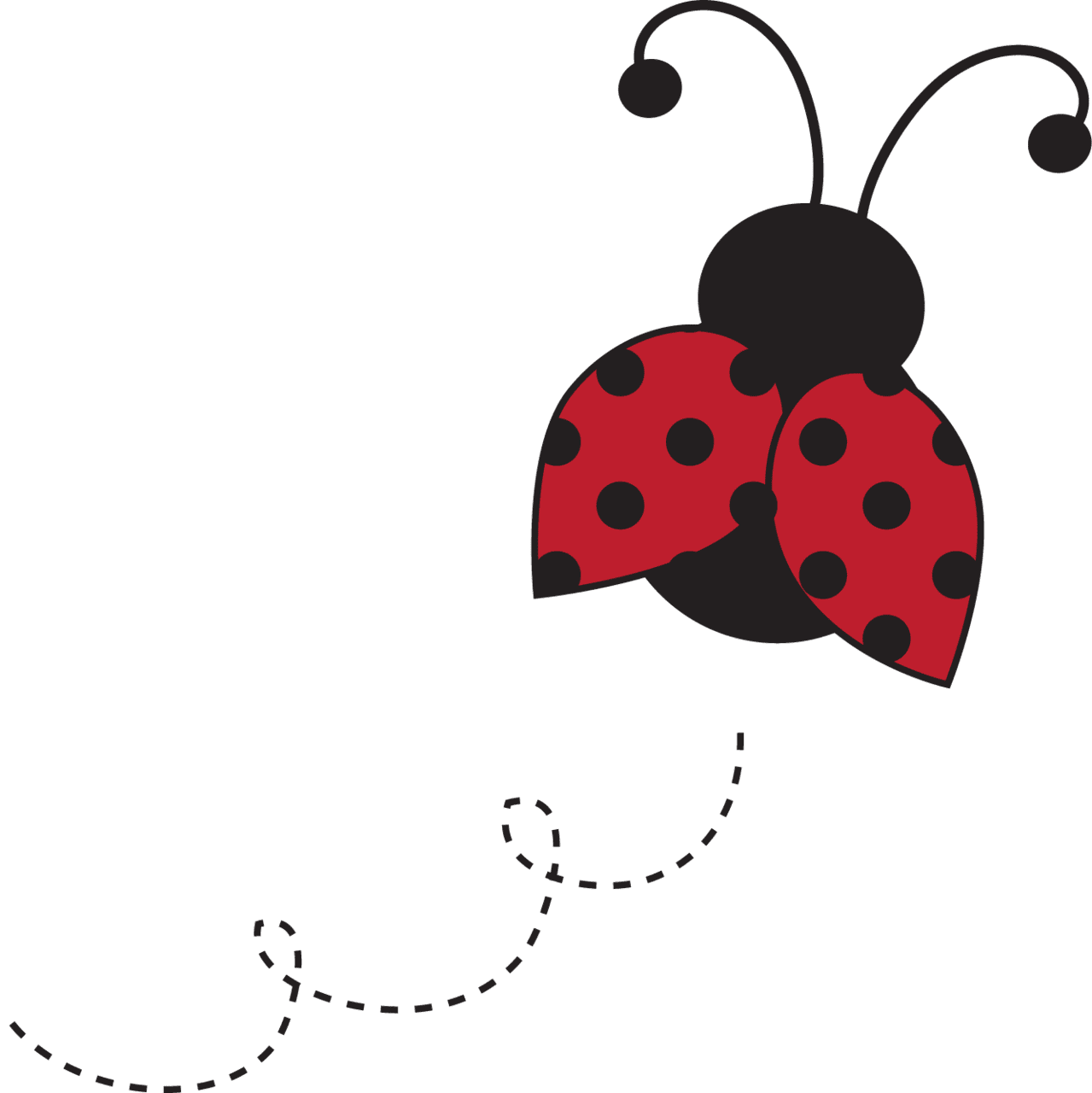 Lady beetle flying ladybug clip art clipart