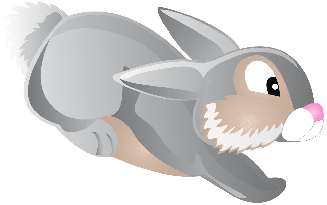 Jump ing bunny cartoon clipart image high quality images and