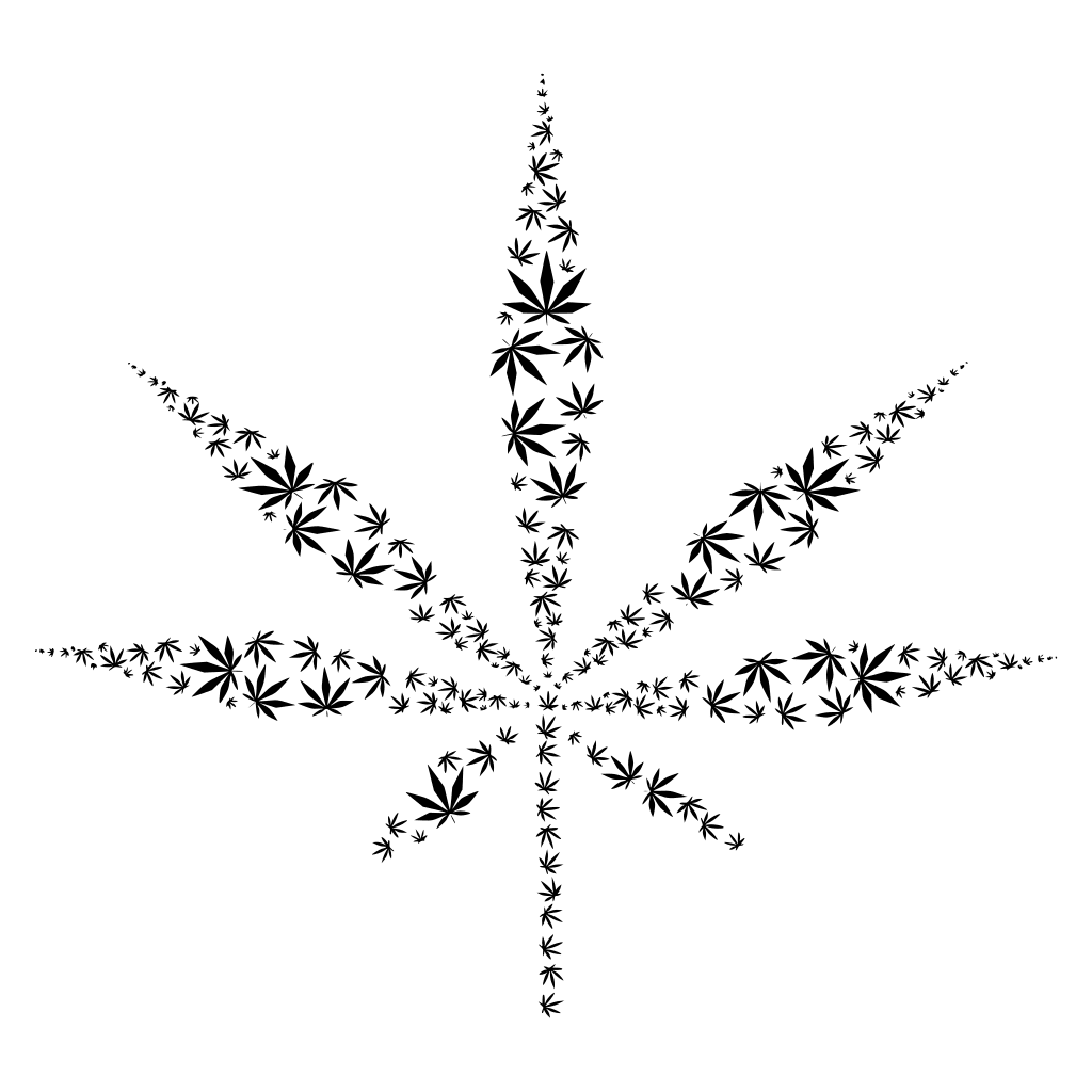 Marijuana leaf clipart free