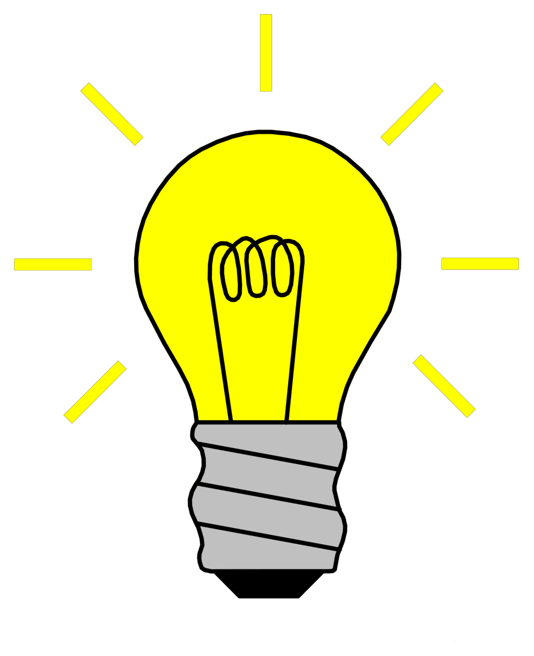 Lamp lightbulb clipart logo