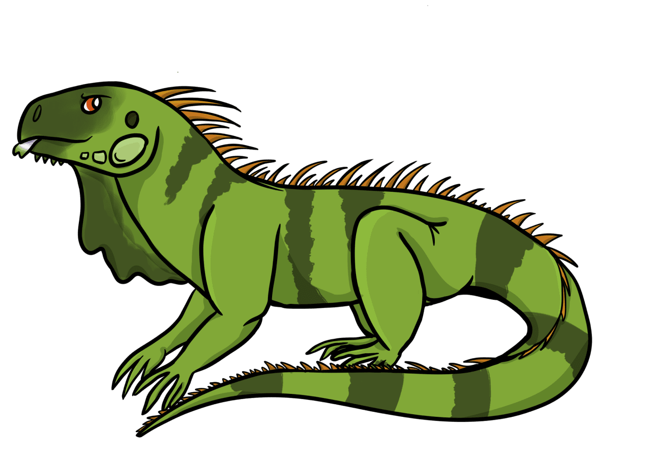 Pride lizards genderqueer green iguana clipart transparent