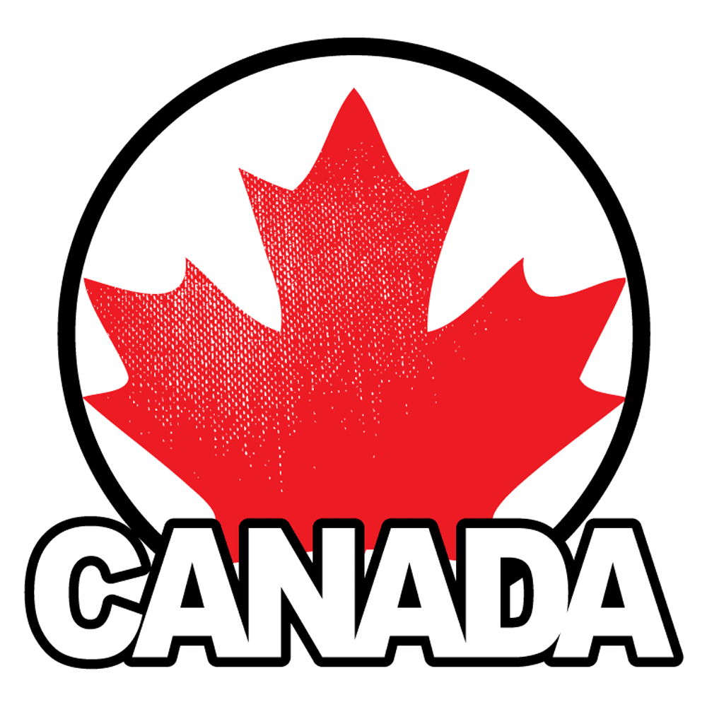 Red maple leaf canada logo clipart