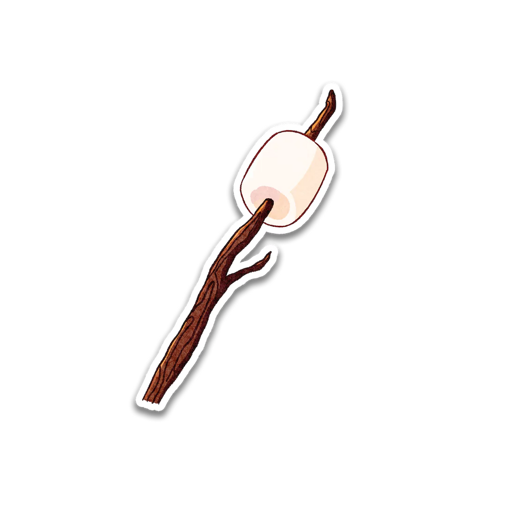 Marshmallow stick sticker clipart clip art