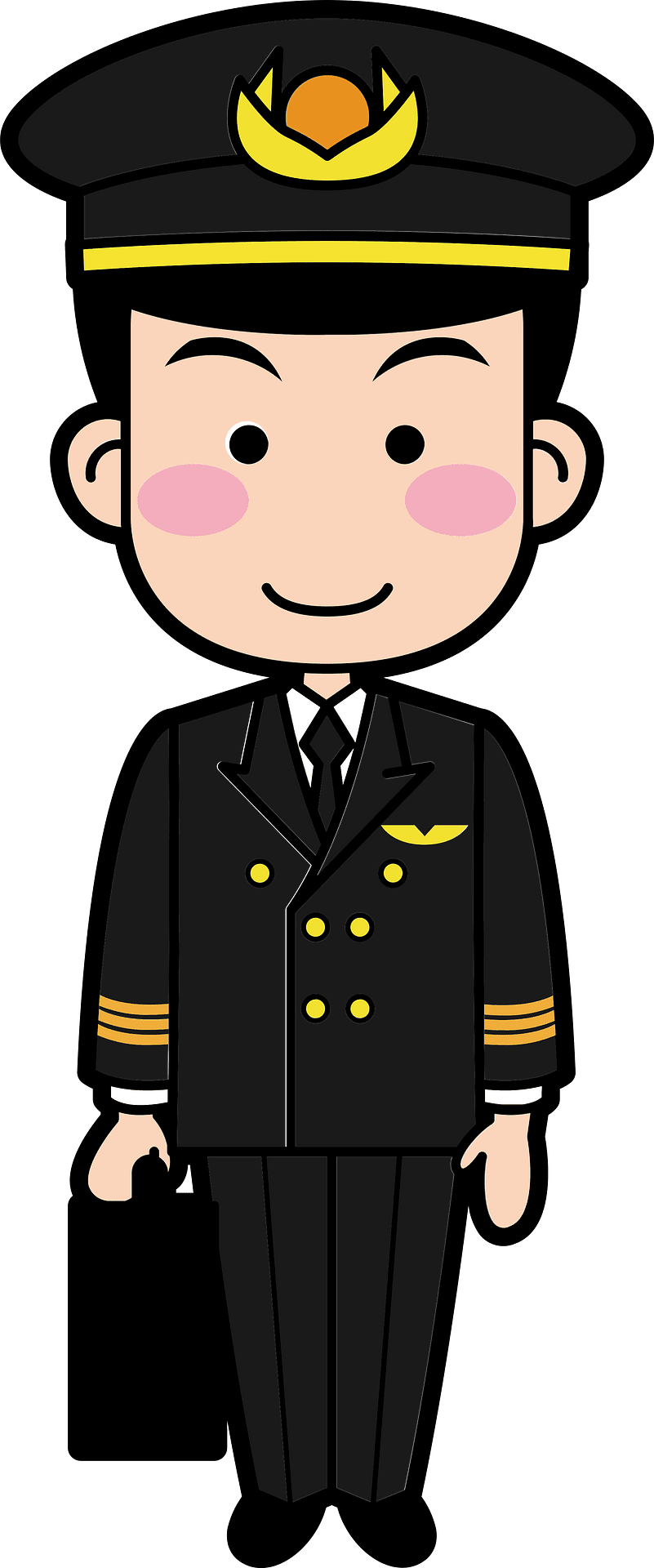 Pilot job vector clipart images