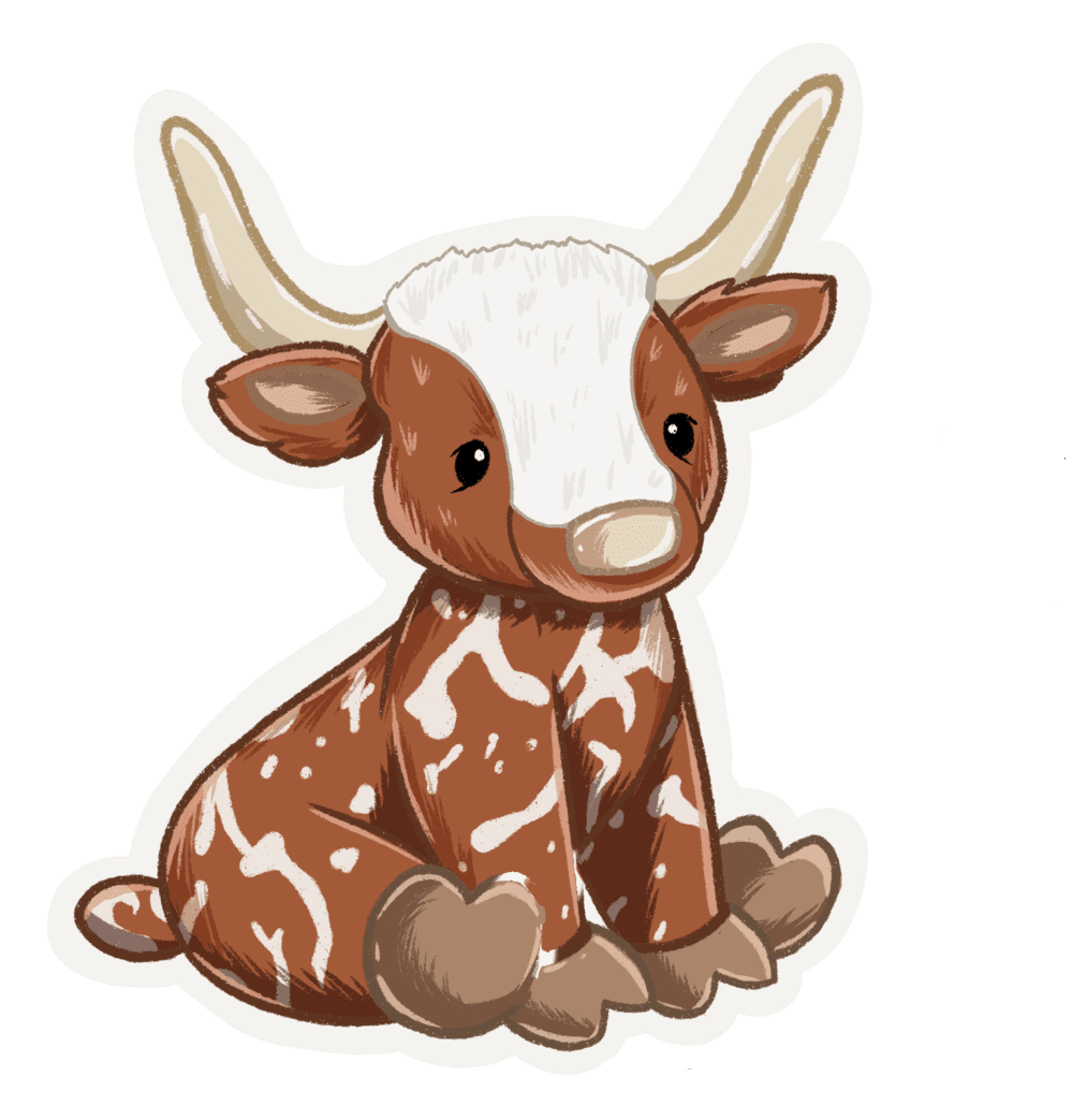 Longhorn merchandise art ingrid ethel clipart photo