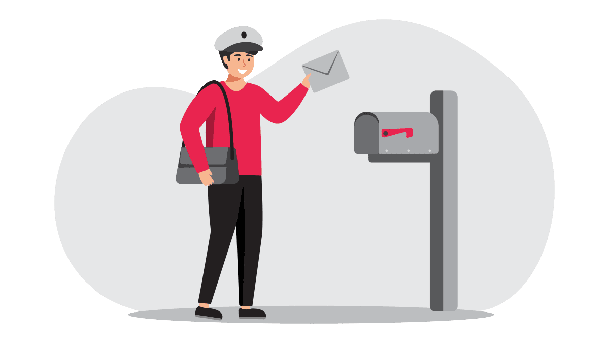 Mailing mail checks anywhere with clipart clip art