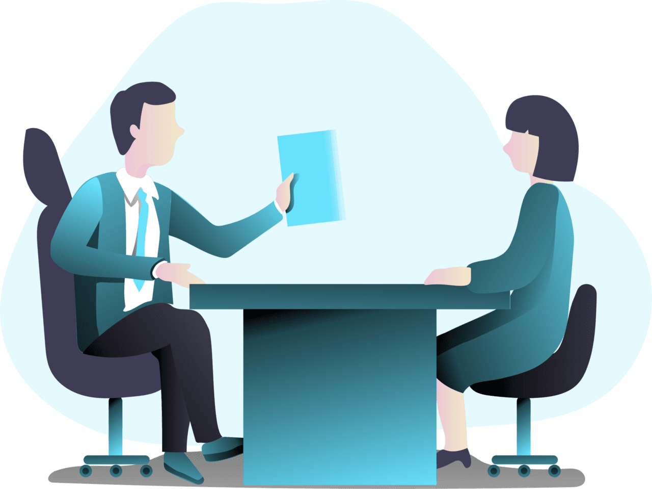 Job interview for clipart image